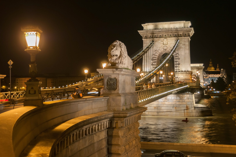 4K, engineering, by night, famous Place, lights, illuminated, built structure, connection, transportation, Budapest, cityscape, water, Hungary, travel destinations