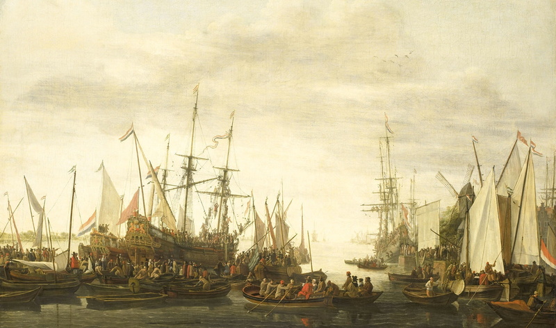 ship, boat, picture, sail, Dragging under the Keel of the Ship Surgeon, 1080P, Lieve Petersson Verschuer