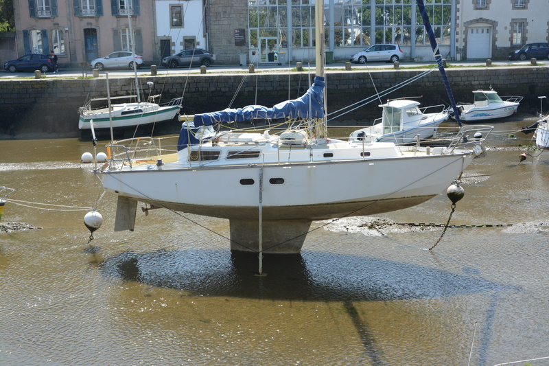 5K, sailing on keel, rope, luxury, sea, built structure, no people, mode of transportation, nature, yacht, port of pont labbé, transportation, building exterior