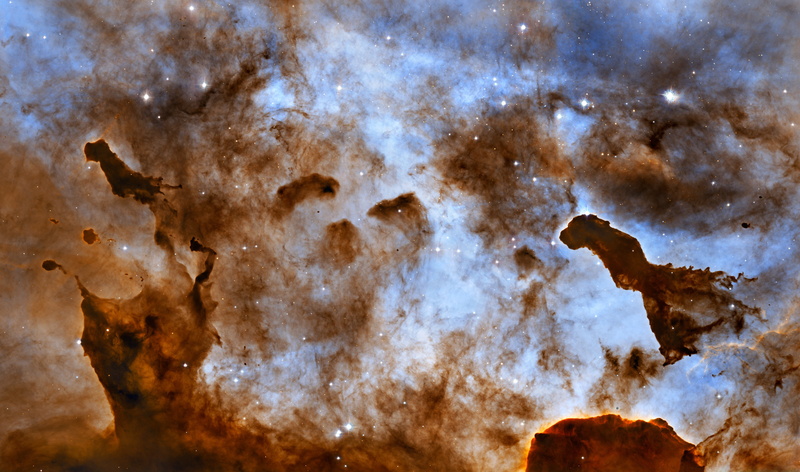 2K, stars, space, emission nebula, the constellation of the keel