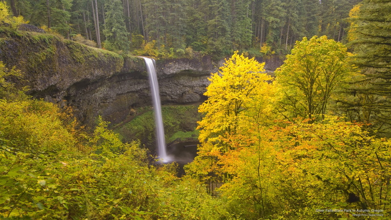 oregon, state, autumn, Waterfalls, falls, 2K, park, silver