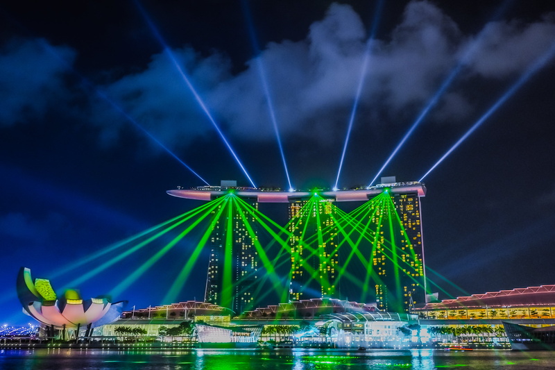 landscape, M1, shot, One, F2.8, D E, night, PRO, Wonder Full, famous Place, 40mm, M.ZUIKO DIGITAL, Marina Bay Sands, daytime, Fullerton, Show, Laser, Light and Water