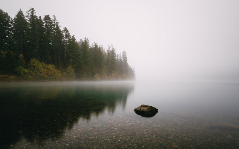lake, scenics, fog, nature, body of water, Pacific Northwest, 1000x, All For One; One For All, body, landscape, day, reflection, time, ND, B+W, Canon EOS 5D Mark III