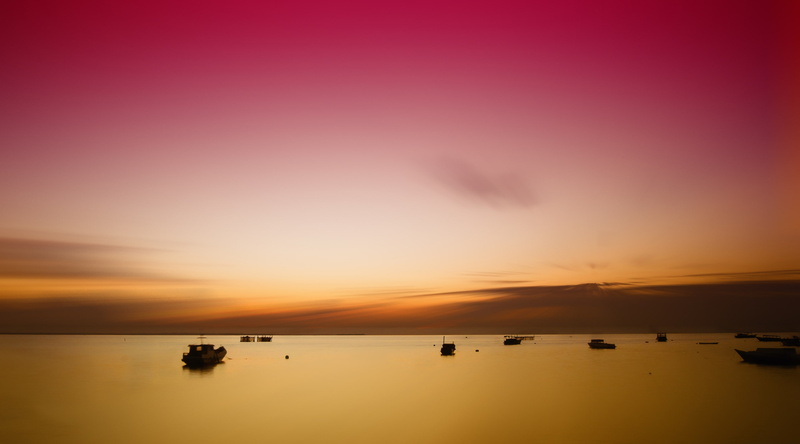 borneo, derawan, beauty in nature, romantic sky, island, reflection, scenics - nature, tranquility, outdoors, dramatic sky, transportation, sunset, Asia
