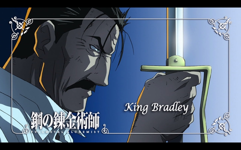 x, bradley, hd, Fullmetal Alchemist, metal, fullmetal, king, 720P, King Bradley, alchemist, art, anime, full