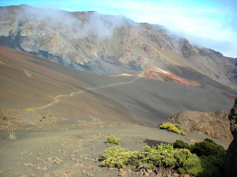 tranquil scene, United States, high angle view, no people, idyllic, volcano, Haleakala National Park, public domain, scenics, rock, day, scenics - nature