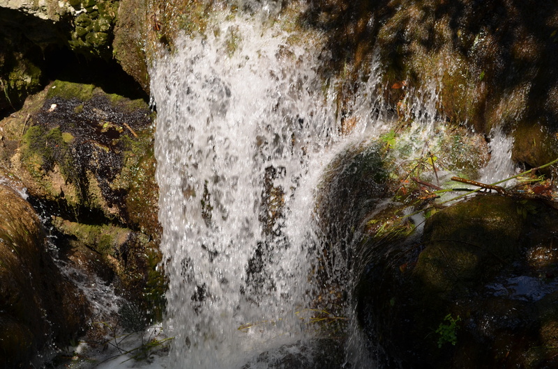 nature, solid, brown, falling water, flowing, grass, rock, day, flowing water, running water, outdoors, scenics - nature, waterfall, 4K, long exposure