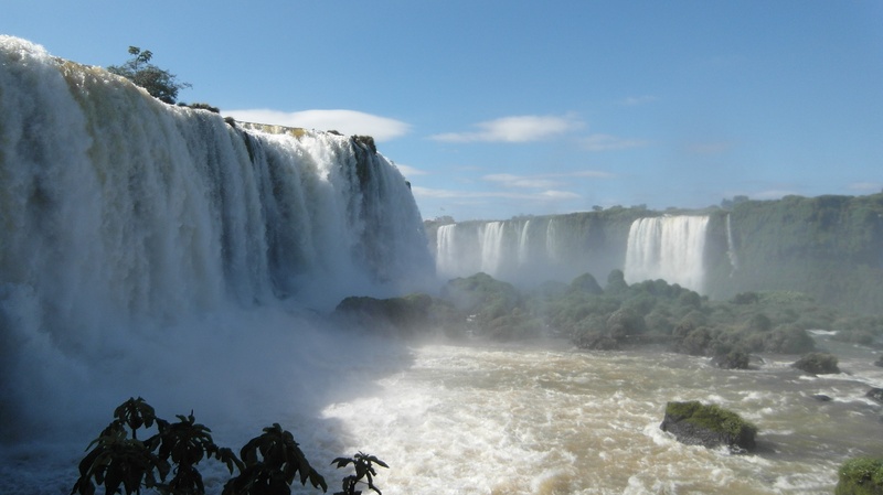 foz do iguaçu, day, power, splashing, long exposure, time, motion, lapse, flowing, outdoors, waterfall, scenics - nature, border, nature, spray, 2K, iguaçu