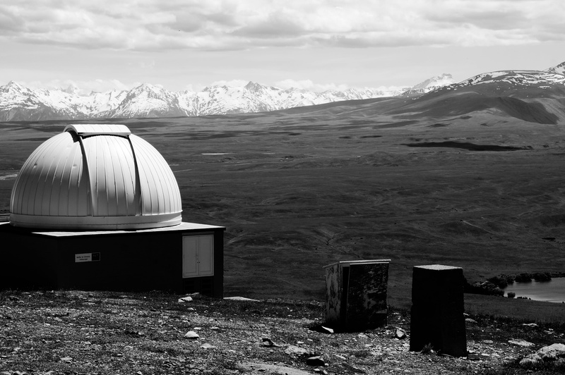sky, mountains, cold temperature, planetarium, rock, snow, no people, cloud - sky, field, observatory, tranquility, tranquil scene, mountain, 4K, beauty in nature