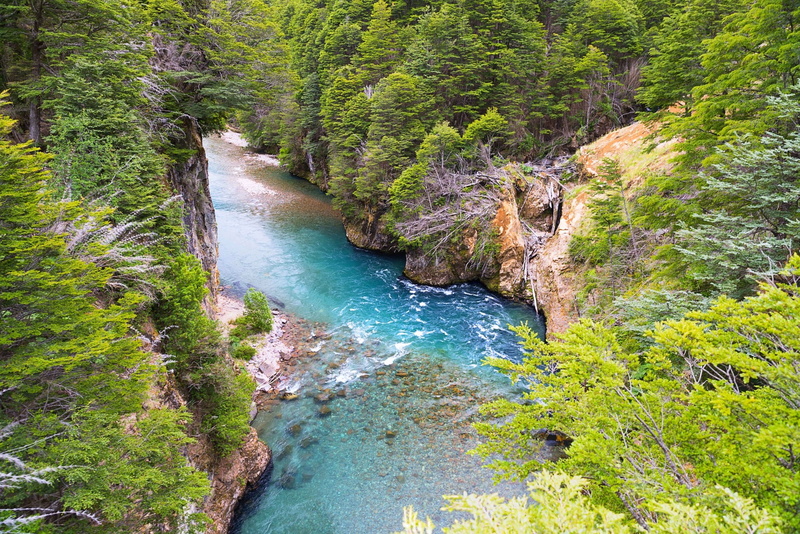 water, flowing water, Patagonia, land, waterfall, day, no people, growth, 1080P, nature, flowing, rock, summer, forest, Chile, scenics - nature, non-urban scene