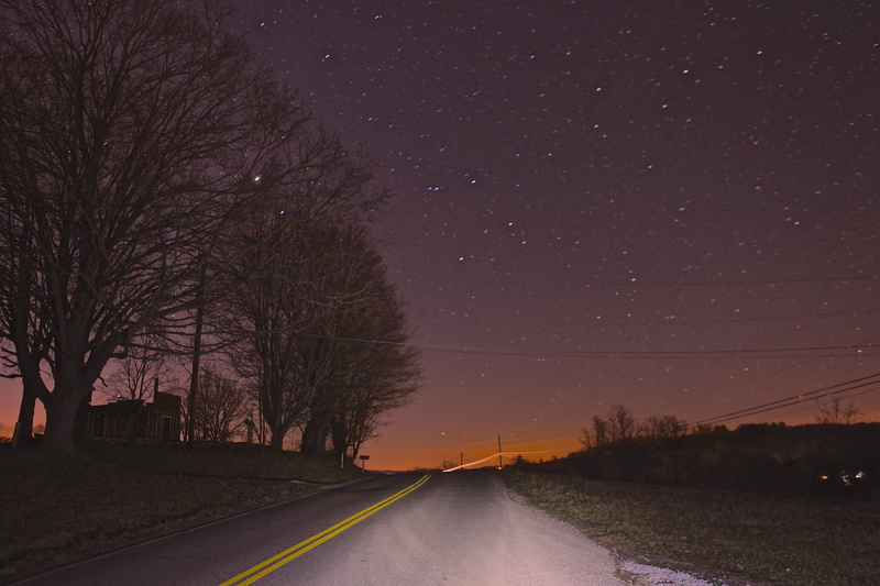 outdoors, united states, scenics - nature, exploring, night, star, space, star - space, transportation, tranquility, astronomy, road, space and astronomy