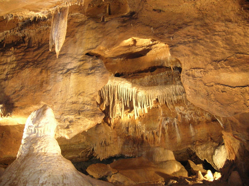 caves, 1080P, koneprusy, 3d and abstract, nature, stalactites