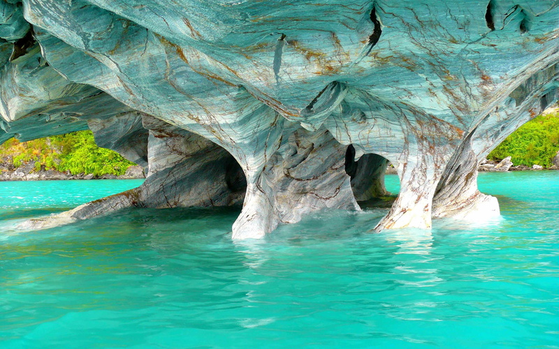 water, cave, 2K, beauty in nature, rock - object, eroded, tranquility, tranquil scene, waterfront, chile, day, solid, no people, rock, non-urban scene
