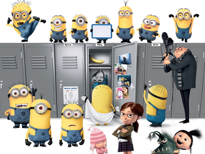 digital composite, 1080P, business, adult, yellow, collection, representation, occupation, working, indoors, large group of objects, smiling, minion  high resolution