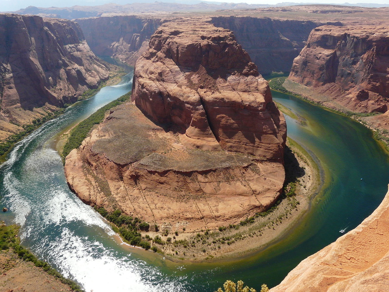 horse shoe bend, uSA, travel, water, page, grand Canyon, landscape, rocks, geology, no people, high angle view, travel destinations, non-urban scene, nature