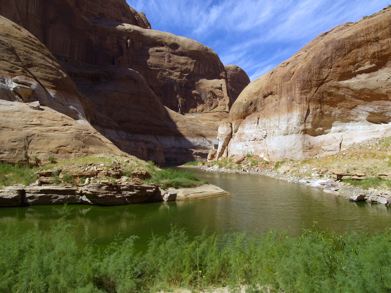 outdoor, tourist attraction, dry, arizona, sky, lake, place, reservoir, rock formation, activity, page, lake powell, non-urban scene, outdoors, no people