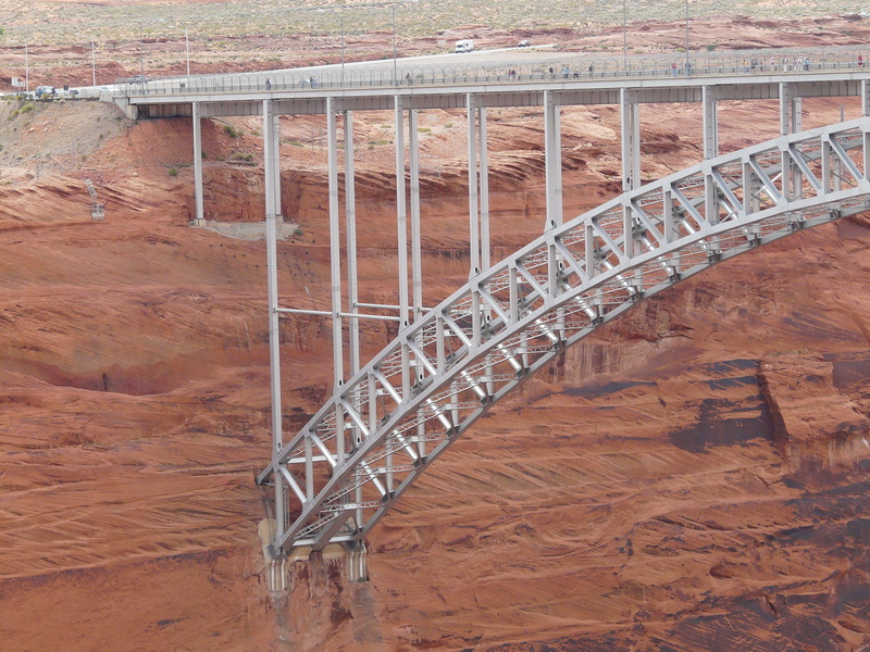 arch, u s highway 89, travel, bridge - man made structure, transportation, tourism, connection, arizona, arch bridge, glen, 2K, high angle view, architecture