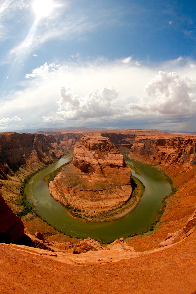 day, physical geography, tranquility, page, climate, horse, 4K, landscape, nature, scenics - nature, sky, arid climate, cliff, canyon, rock, arizona, rock - object