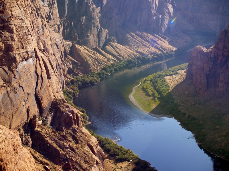 geology, colorado river, high angle view, red, arizona, scenics - nature, environment, 2K, no people, tranquil scene, eroded, solid, non-urban scene, rock - object