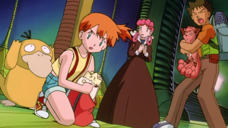 celebration, representation, art and craft, Nurse Joy (Pokémon), creativity, Vulpix (Pokémon), illuminated, Psyduck (Pokémon), Misty (Pokémon), day, male likeness