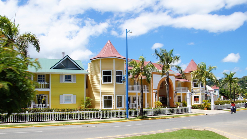 architecture, residential district, outdoors, cloud - sky, transportation, road, dominican republic, 4K, day, sunlight, nature, plant, building, street