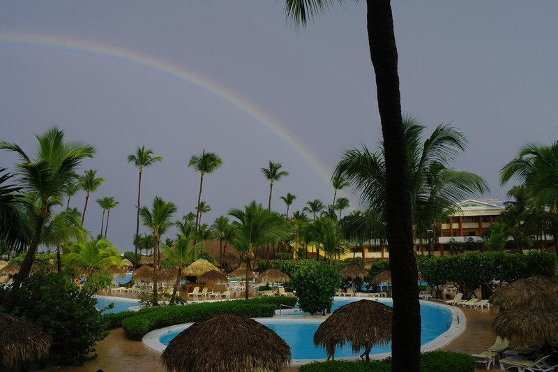 dominican, resort, vacation, republic, travel, rainbow, rainbows, 1080P, nature and landscapes