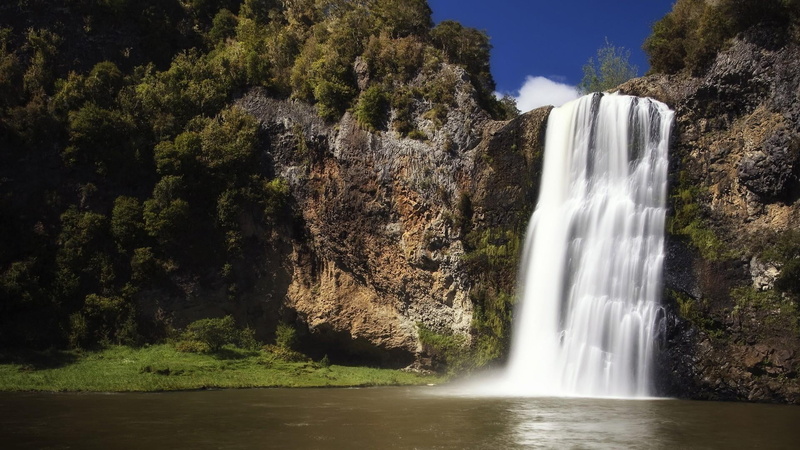 long exposure, environment, 1080P, outdoors, hunua falls, motion, plant, falling water, flowing, rock, day, new zealand, scenics - nature, auckland, land