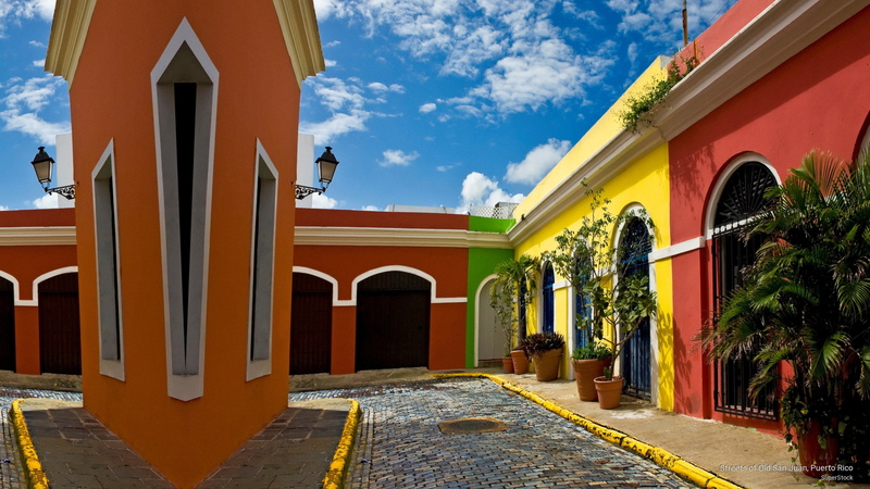 Architecture, rico, old, san, puerto, streets, juan, 2K