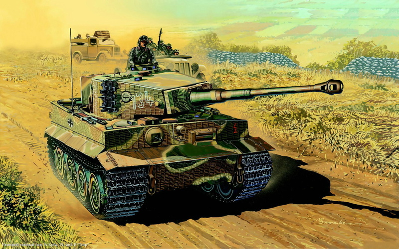 world War II, armed Forces, German, machinery, tanker, conflict, cannon, field, war, plant, power, land Vehicle, no people, Tiger, fighting, illustration