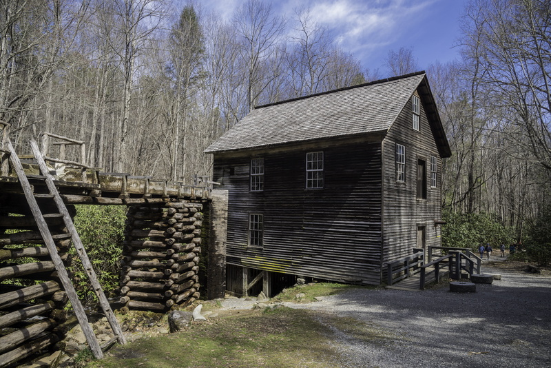 nature, carolina, sky, architecture And Buildings, rustic, public domain, abandoned, old, Great Smoky Mountains National Park, North Carolina, Mill, bare tree
