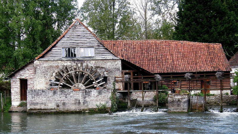 1080P, Watermill, Man Made