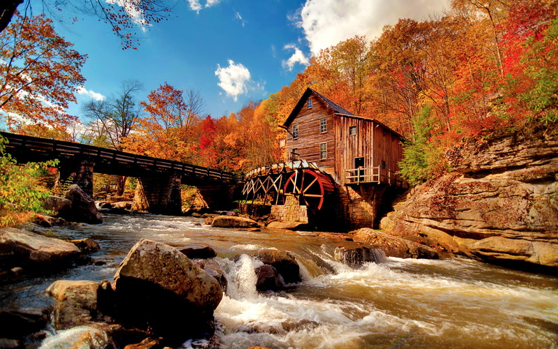 Watermill, 1080P, Man Made