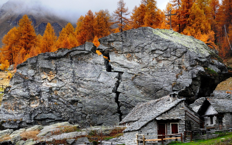 1080P, built structure, day, rock, mountain, hd high resolution nature 1920x1200, low angle view, formation, plant, non-urban scene, beauty in nature
