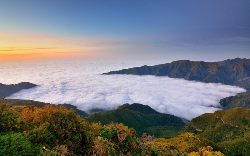 plant, tranquility, outdoors, sky, water, scenics - nature, travel, tree, cloud - sky, hd high resolution nature 1920x1200, landscape, volcanic crater