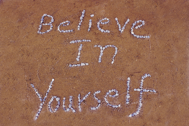 nature, outdoors, no people, art and craft, wall - building feature, text, sign, sand, quote, beach, communication, western script, 5K, believe in yourself