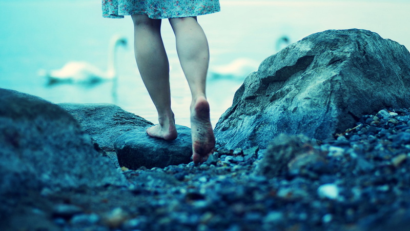 1080P, hd, stones, rocks, nature, legs, feet