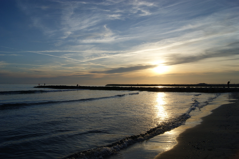 horizon over water, blue, mediterranean, dusk, non-urban scene, sea, water, Mediterranean Sea, no people, sand, tranquility, land, scenics - nature, 4K