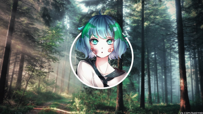 Earth, plant, art and craft, land, spooky, nature, disguise, 1080P, tree trunk, anime girls, forest, day, mask - disguise, human representation, outdoors