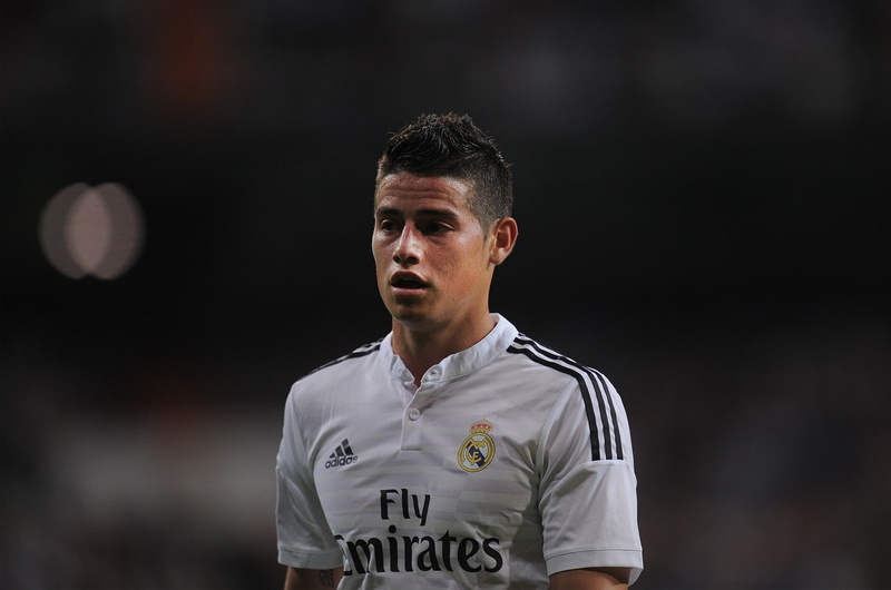 hairstyle, portrait, 720P, hair, footballers, looking, night, front view, one person, adult, standing, Madrid, number, casual clothing, Colombia, James Rodriguez