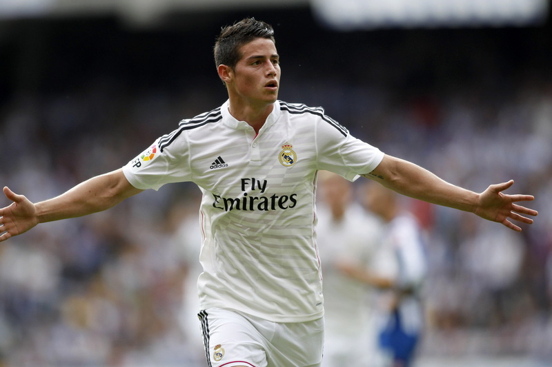 James Rodriguez, athlete, sportsman, looking away, Spain, real people, front view, portrait, one person, Madrid, looking, lifestyles, effort, 2K, human arm