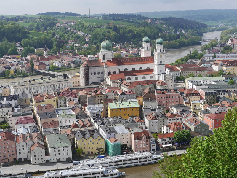 passau, town, photography, outdoors, crowd, nature, plant, headland, onion dome, bavaria, city, day, 4K, inn, community, building, hotel ships, historically