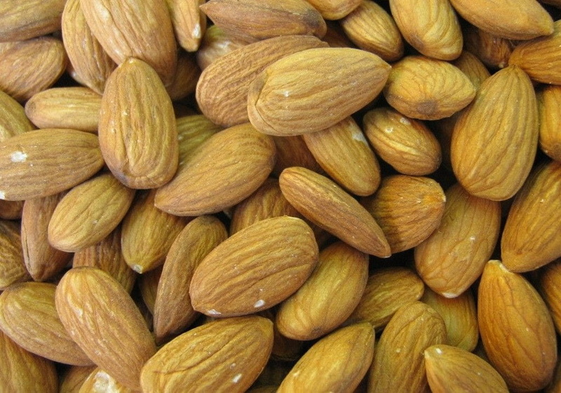 still life, amygdalus communis, backgrounds, almond, vegetarian food, healthy eating, 480P, close-up, nut - food, indoors, dried food, snack, abundance