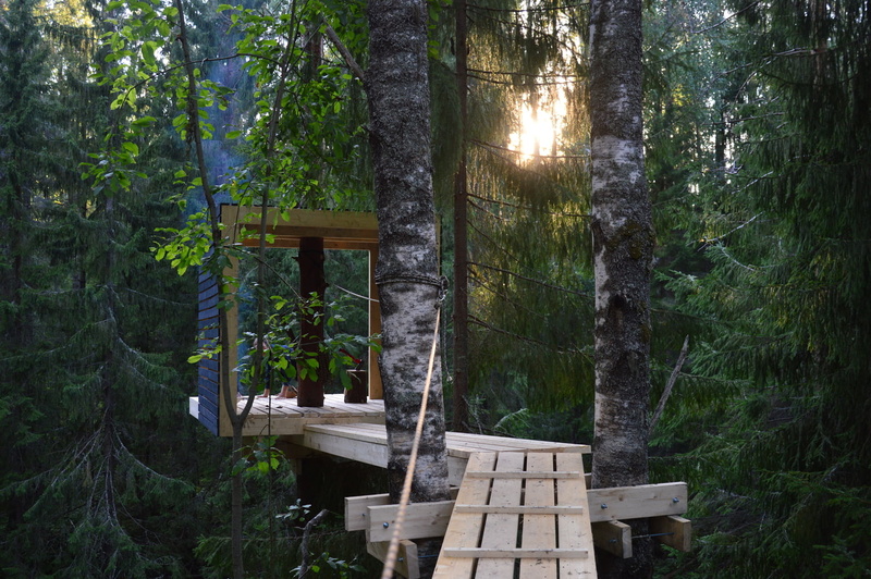 720P, treehouse, treehouses, nature, tree house, forest, trees, architecture