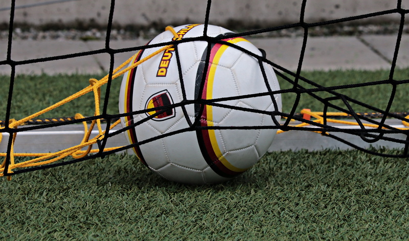 football goal, outdoors, soccer, football pitch, soccer world cup, grass, land, ball, no people, day, net - sports equipment, nature, yellow, world cup 2018