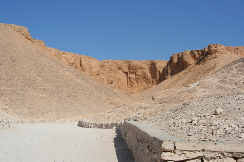 land, climate, blue sky, non-urban scene, sand, rock - Object, environment, israel, landscape, arid climate, beauty in nature, valley of the kings, no people