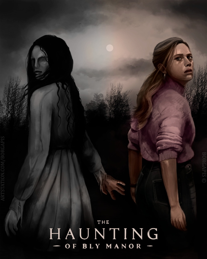 TV, TV Series, Netflix, digital art, 1080P, portrait display, fan art, Netflix TV Series, Lyvia Borges, The Haunting of Bly Manor, digital painting, Victoria Pedretti