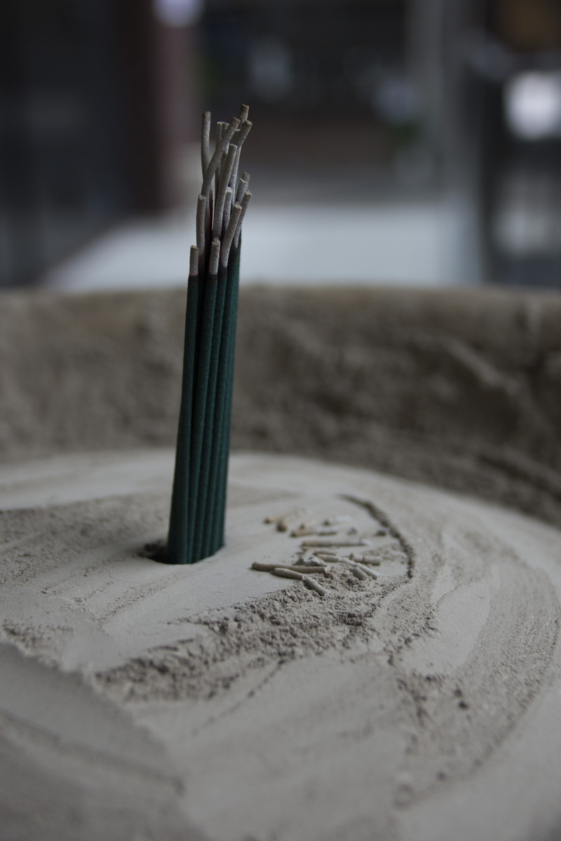 buddhist, nagoya-shi, wood - material, no people, paper, still life, nagoya, bansho-ji, japan, temple, osu, incense, table, skill, pen, banshō-ji, selective focus