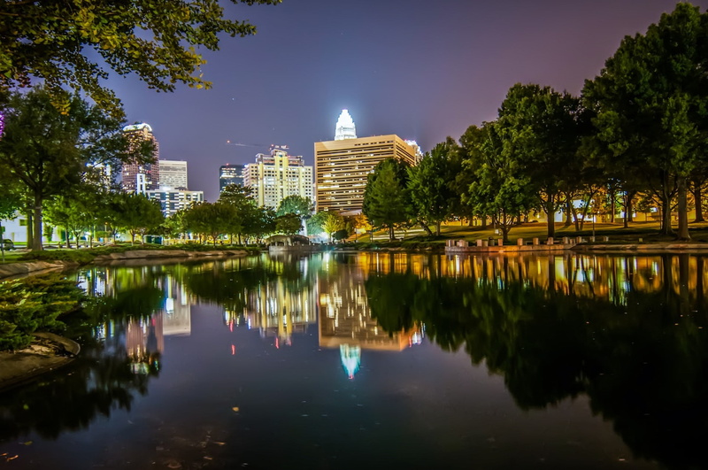 architecture, charlotte nc, long, convention, building, reflection, modern, built structure, sky, cosmopolitan, democratic convention, buildings, business