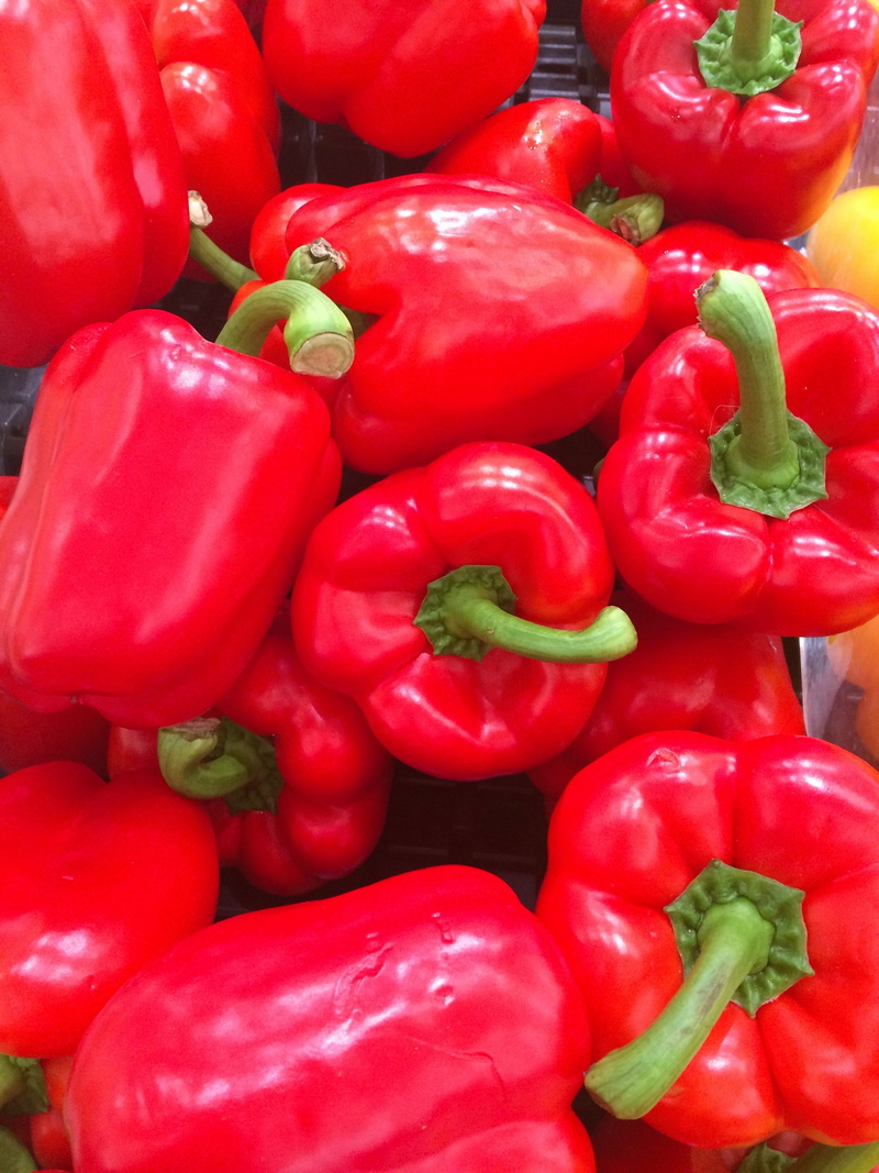 food and drink, red, healthy eating, red bell pepper, paprika, living, pepper, no people, department, full frame, market, bell pepper, large group of objects