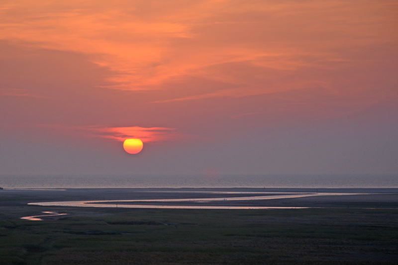 dawn, nature, dusk, sky, until dawn, sea, Nikon  D5100, Texel, horizon, sunset, De, 4K
